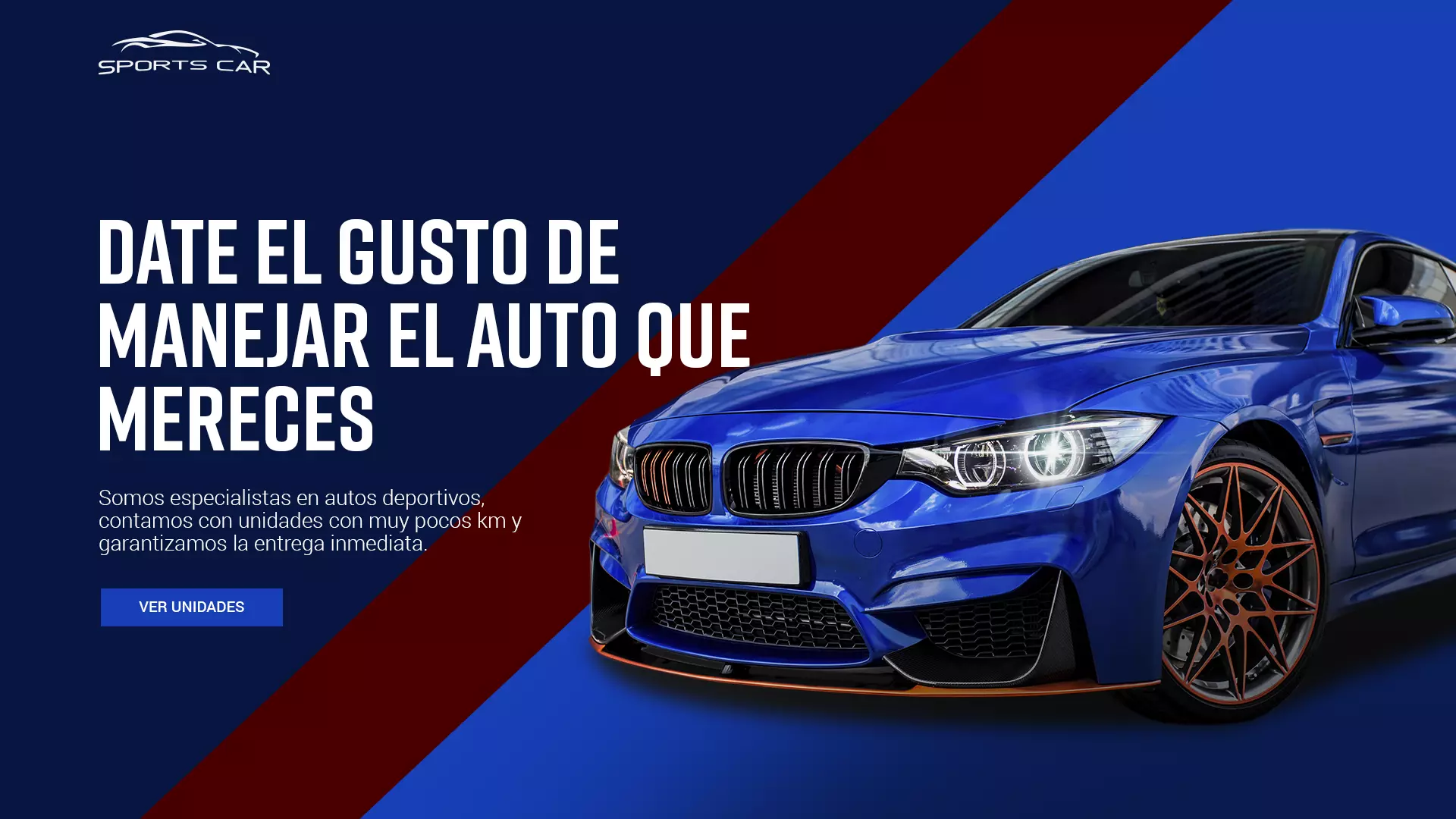 Hero agencia de autos de lujo para el articulo de como que es crear un hero para tu página web