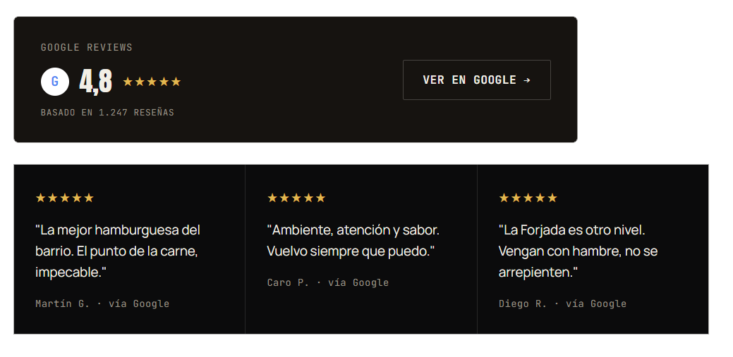 reseñas google
