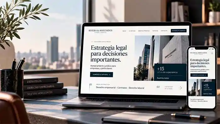 Webs para estudios, abogados, consultores y profesionales independientes que necesitan transmitir confianza y captar nuevos clientes