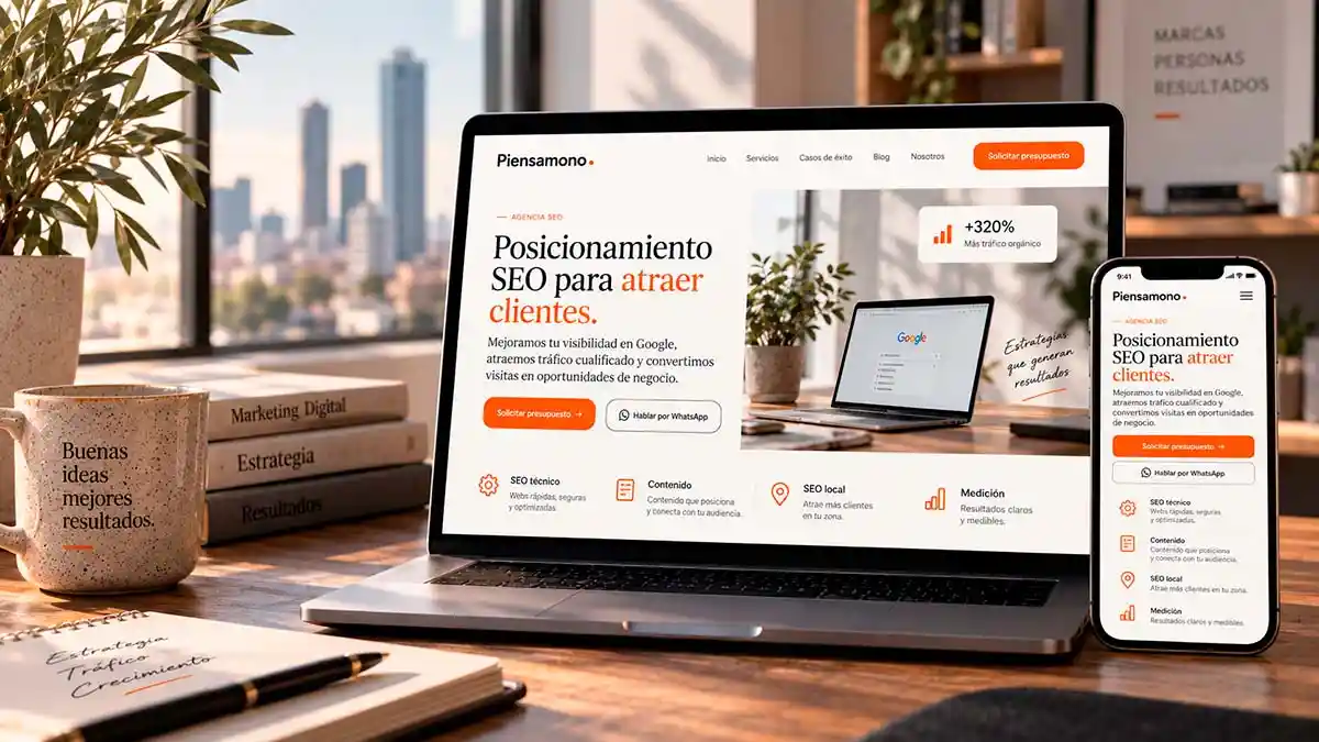 posicionamiento web seo piensamono
